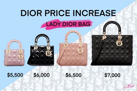 lady dior uk price|lady dior price increase.